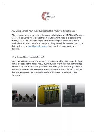 adz global service your trusted source for high