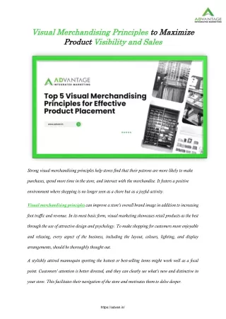 Visual Merchandising Principles to Maximize Product Visibility and Sales