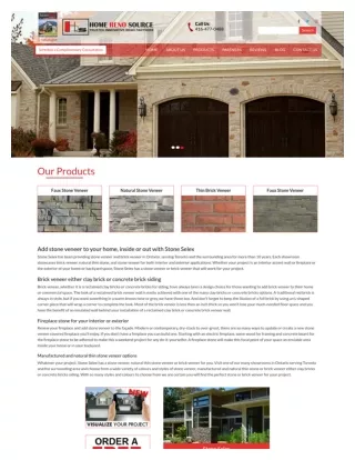 Faux stone veneer for fireplace accents