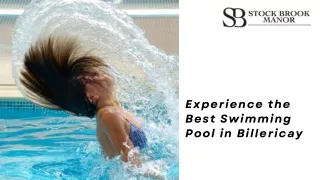 Experience the Best Swimming Pool in Billericay