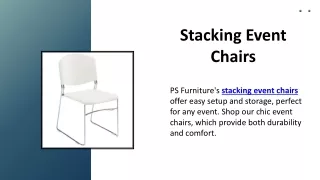 Stacking Event Chairs