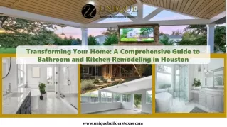 Top Bathroom and Kitchen Remodeling in Houston