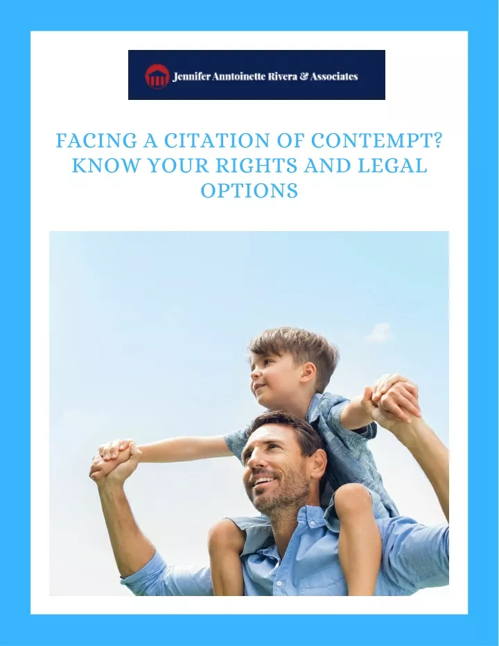 facing a citation of contempt know your rights