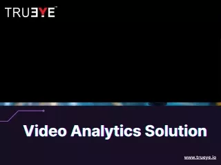 video analytics solution video analytics solution