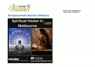 Best Spiritual Healer Near Me in Melbourne