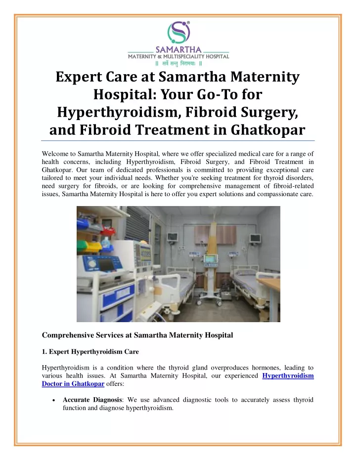 expert care at samartha maternity hospital your