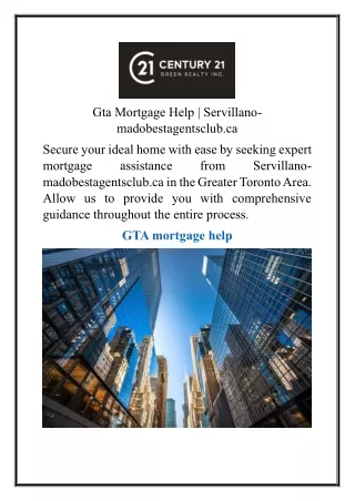 Gta Mortgage Help Servillano-madobestagentsclub.ca