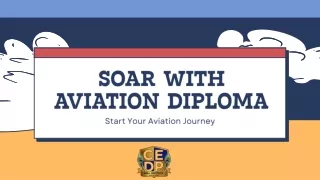 Soar with Aviation Diploma