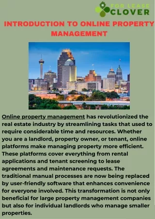 Efficient Online Property Management for Hassle-Free Leasing