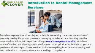 Expert Rental Management Services for Hassle-Free Leasing