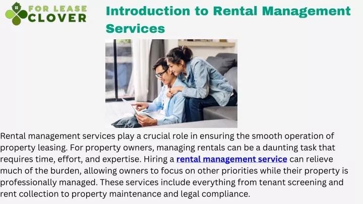 introduction to rental management services