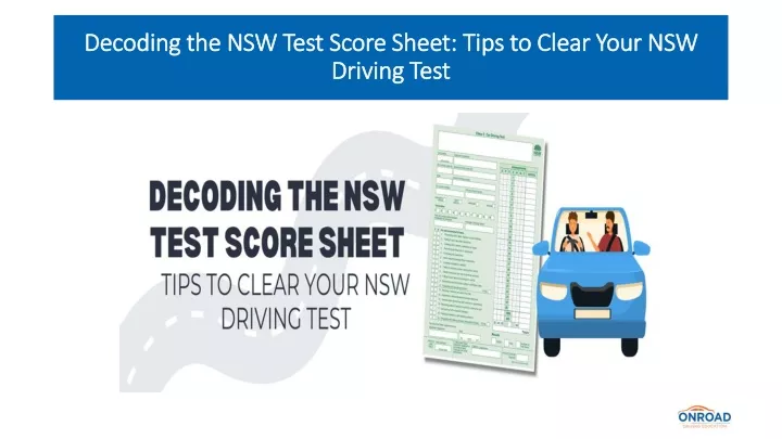 decoding the nsw test score sheet tips to clear your nsw driving test