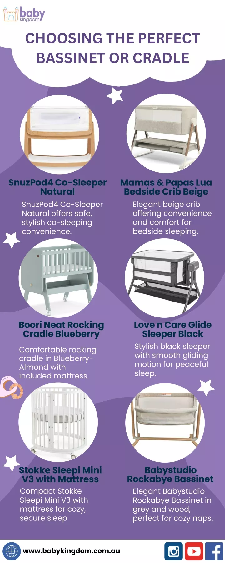 choosing the perfect bassinet or cradle