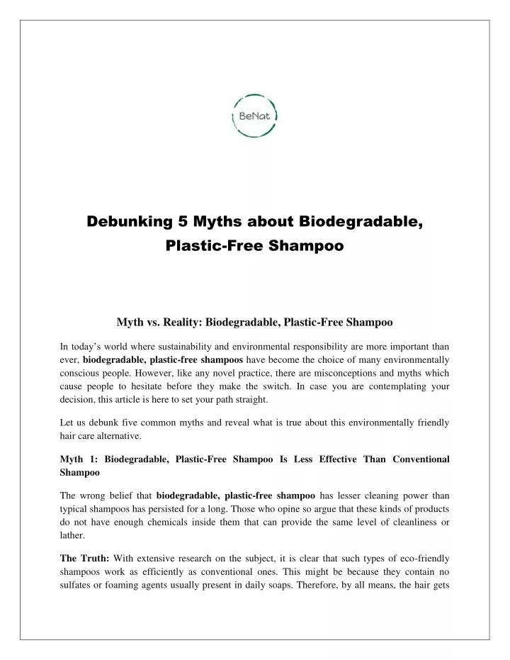 debunking 5 myths about biodegradable plastic