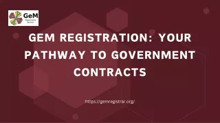 gem registration your pathway to government
