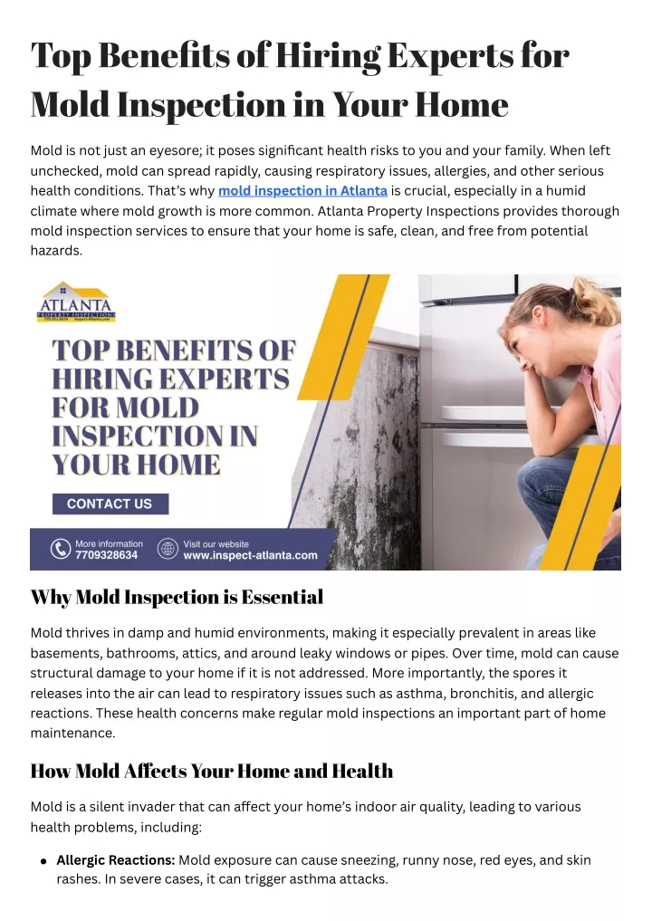 top benefits of hiring experts for mold