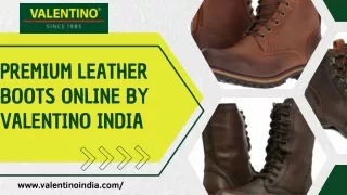 Premium Leather Boots Online By Valentino India