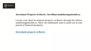 Investment Property In Barrie  Servillano-madobestagentsclub.ca142