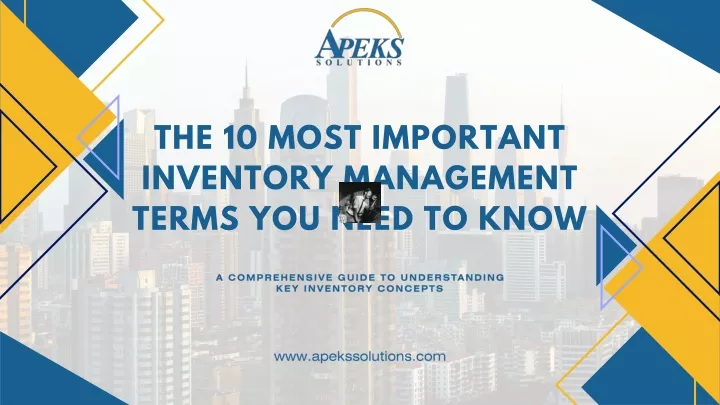 the 10 most important inventory management terms