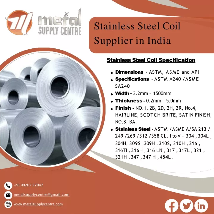 stainless steel coil supplier in india