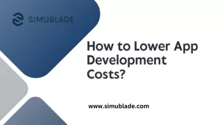 How to Lower App Development Costs