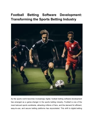 Football Betting Software Development_ Transforming the Sports Betting Industry (1)