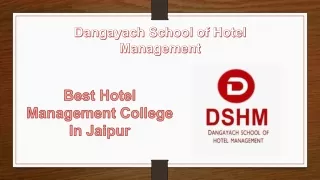 dangayach school of hotel management