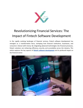 Fintech Software Development