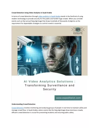 crowd detection using video analytics in saudi