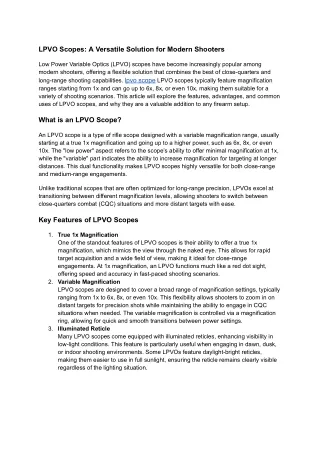 lpvo scopes a versatile solution for modern
