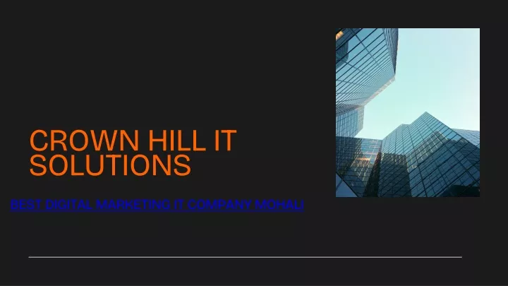 crown hill it solutions