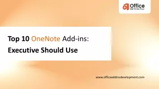 Top 10 OneNote Add-ins - Executive Should Use