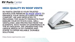 Reliable RV Roof Vents for Optimal Airflow  RV Parts Center (2)