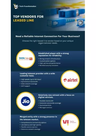 Top Leased Line Vendors - Tech Transformation