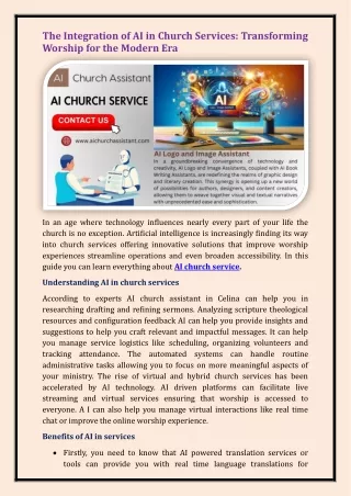 AI church service