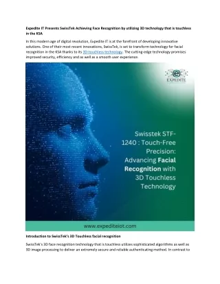 expedite it presents swisstek achieving face