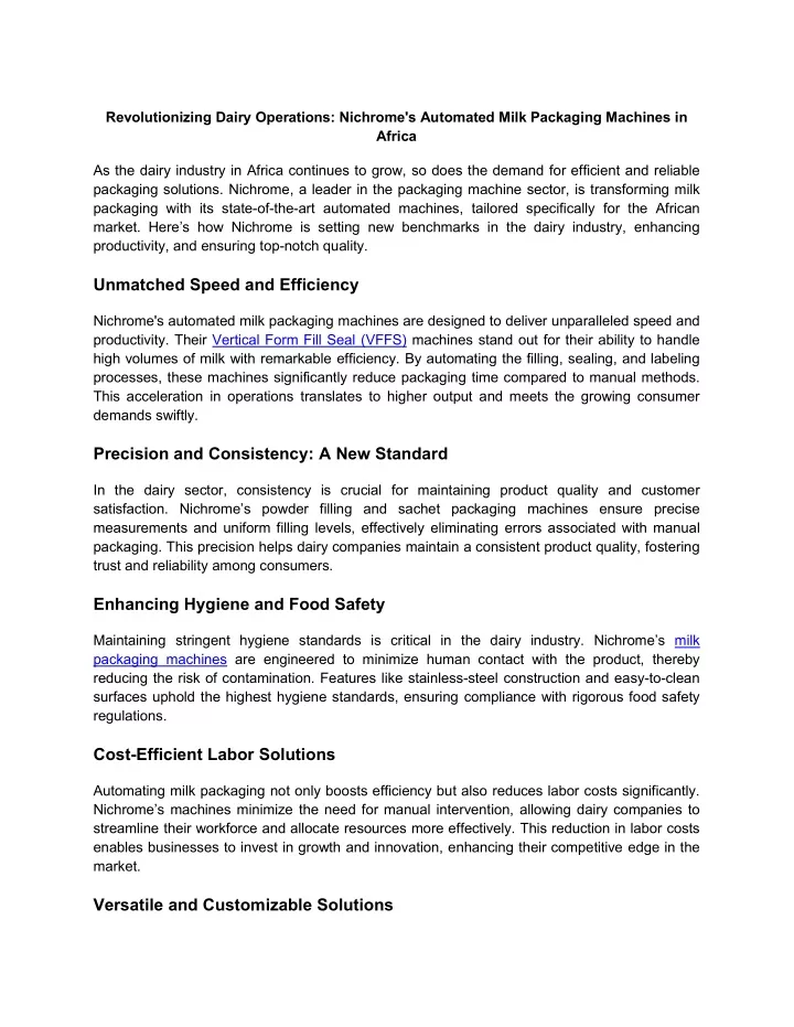 revolutionizing dairy operations nichrome