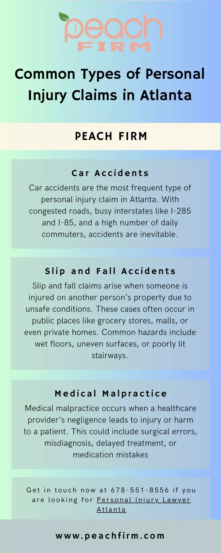 common types of personal injury claims in atlanta