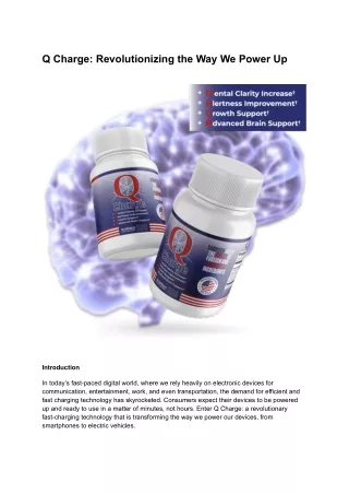 q charge revolutionizing the way we power up