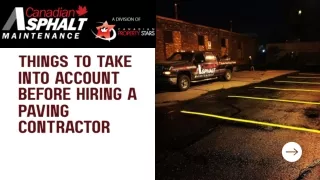 Things to Take into Account Before Hiring a Paving Contractor