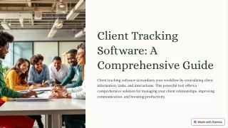 Best client tracking software : calliyo
