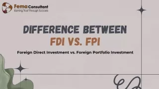 Difference b/w Foreign Direct Investment & Foreign Portfolio Investment