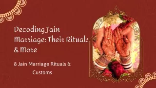 Decoding Jain Marriage Their Rituals