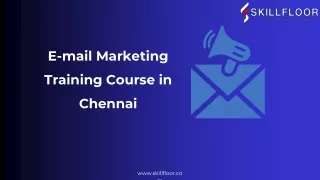 e mail marketing training course in chennai