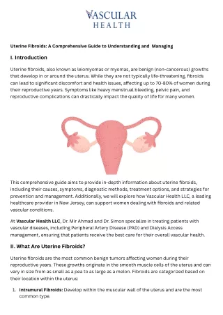 uterine fibroids a comprehensive guide