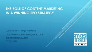 the role of content marketing in a winning seo strategy