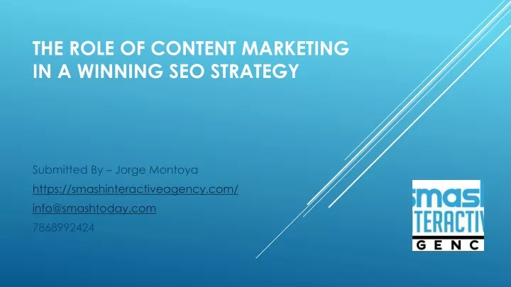 the role of content marketing in a winning seo strategy