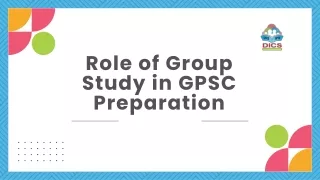 Role of Group Study in GPSC Preparation