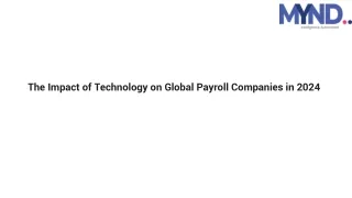 The Impact of Technology on Global Payroll Companies in 2024