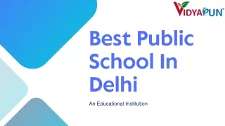 Best Public School in Delhi